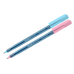 Ручка шариковая Schneider Tops 505F, синяя, 0,8мм, Bubble Gum, прозрачный корпус 150510