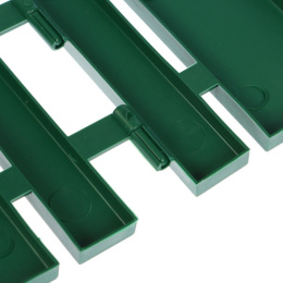 Ограждение декоративное пластиковое 34х25см (комплект из 5 секций) Чудный сад, зеленый Кострома пластик 1314178