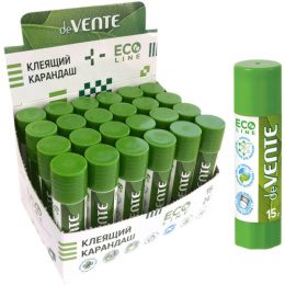 Клей-карандаш 15г Devente Eco-line, быстросохнущий, в картонном дисплее 4042207