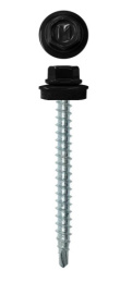 Саморез кровельный 4,8х70 RAL 9005 (черный) Daxmer 277-900570