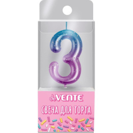 Свеча-цифра 3 Degrade deVente 9060502