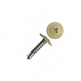 Саморез с п/ш со сверлом 4,2/32 RAL 1014 (слоновая кость) 283-42321014