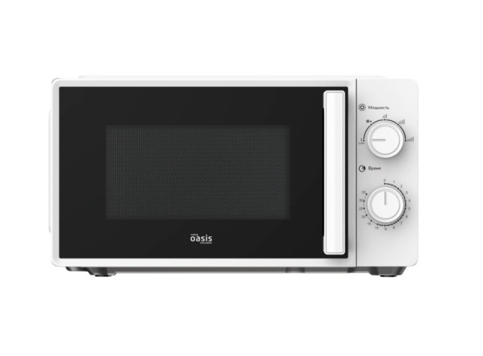Микроволновая печь 20л 700Вт, механическое управление, белый Oasis MW-70RW