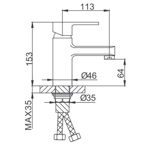 Смеситель для раковины Frud R072 R10072 Frud 42900