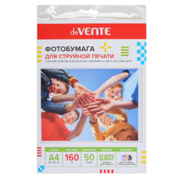 Бумага А4 Devente глянцевая односторонняя 160г/м2  50 листов 2042500