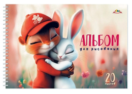 Альбом для рисования 20 листов Друзья, гребень С0224-64