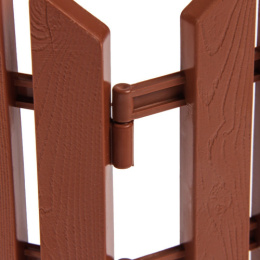 Ограждение декоративное пластиковое 34х25см (комплект из 5 секций) Чудный сад, терракотовый Кострома пластик 3305311