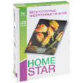 Весы кухонные электронные до  7кг, стеклянные, HS-3015В HomeStar 110057