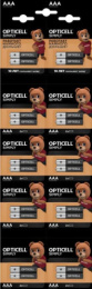 Батарейка Opticell алкалиновая Simply LR03 (20шт. на блистере) 2х10 отрывной Spec2-5050002