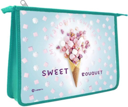 Папка для тетрадей А5 на молнии Sweet douquet 128/7089900 LAMARK0008