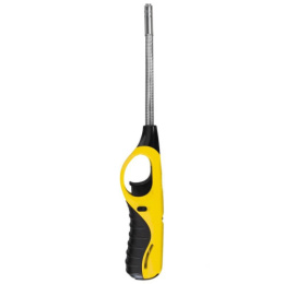 Зажигалка газовая 88C-Y, с газом,  желтый с черным Ecos 157828