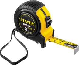 Рулетка  3м х 16мм обрезиненный корпус Stayer 34025-03