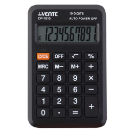 Калькулятор Devente DP-1610 10 разрядов, черный 4030305