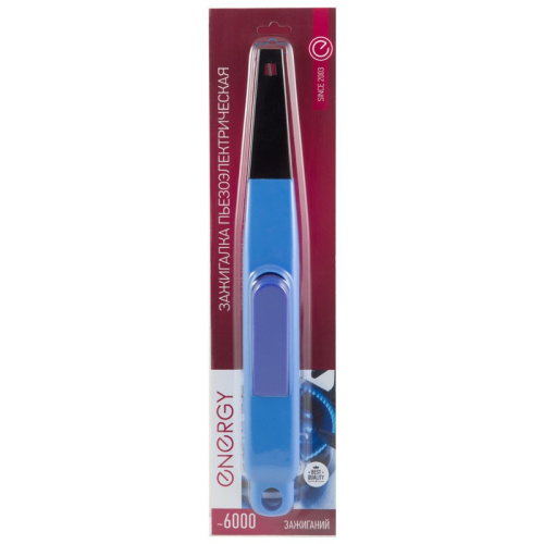 Пьезозажигалка JZDD-21-BL, голубой Energy 157431