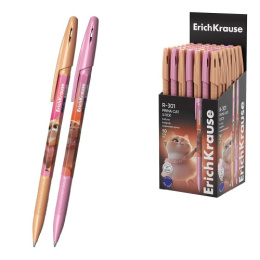 Ручка шариковая ErichKrause R-301 Stick Prima, синяя, 0,7мм 65352