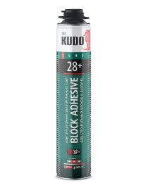 Клей пистолетный KUDO PROFF 28+ всесезон. для строительных блоков, 1000мл. KUPP10UABL