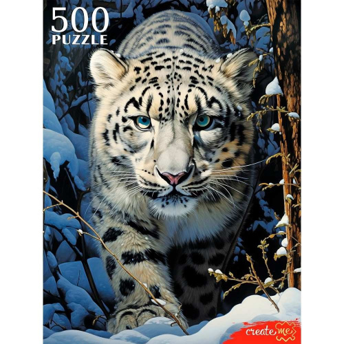 Пазлы  500 элементов Снежный барс П500-7621