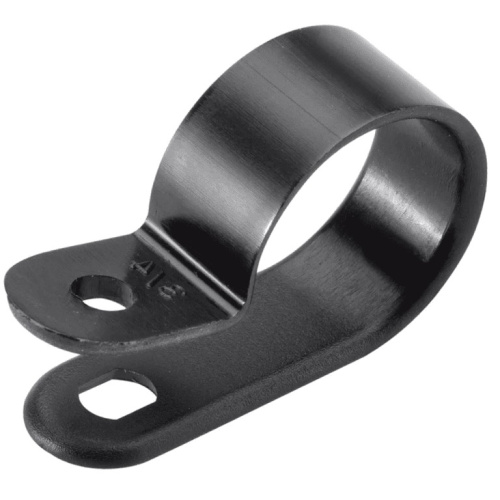 Клипса для крепления кабеля d  5 (черная) 250-04