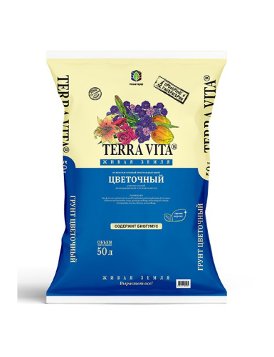 Грунт цветочный 50л Живая Земля