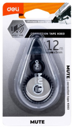 Корректирующая лента 5мм х 12м Deli Mute, ассорти EH360 1656542