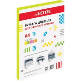 Бумага А4 Devente желтый неон 75г 100 листов 2072502