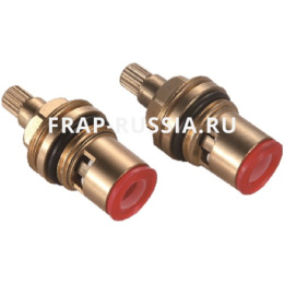 Кран-буксы Frap F52-12 2шт., латунь, 20 шлицов, 180° Frap 40672