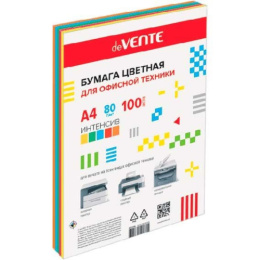 Бумага А4 Devente интенсив 5 цветов 80г 100 листов 2072218