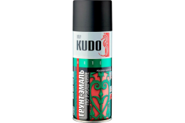 Грунт-эмаль аэрозольный по ржавчине Kudo 520мл черная RAL 9005 KU-319005
