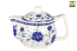 Чайник заварочный фарфоровый 0,40л Синий пион, в п/у Коралл 2536