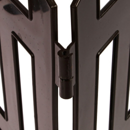 Ограждение декоративное пластиковое 42х35см (комплект из 5 секций) Renessans, шоколадный Greengo 3338441/40411