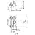 Смеситель для ванны Frap H25 F3025 Frap 41504