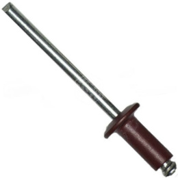 Заклепки Al/st 4.0х10  RAL 8017 шок.коричневый 083-40108017
