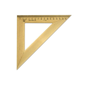 Треугольник 45гр. 18см дерево 210153 С 15/ШК