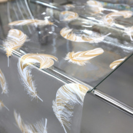 Клеенка столовая силиконовая с печатью 1,0х20м 0,6мм Grace 7029-3