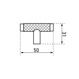 Ручка-кнопка мебельная StahlBuro AP2308 2шт., BL матовый черный StahlBuro 42287