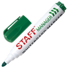 Маркер для белой доски Staff Manager WBM-491, зеленый, 5мм 151494