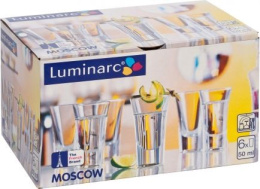 Набор стопок стеклянных Moscow 6шт. 50мл, в п/у Luminarc H5067 