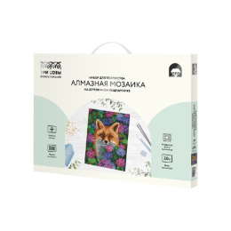 Алмазная мозаика на подрамнике 30х40см Лиса Три совы АМП3040_52940