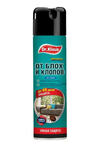 Аэрозоль от клопов и блох 250мл Dr.Klaus