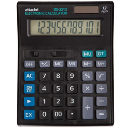 Калькулятор Attache Economy 12 разрядов, 190х145х45мм, черный 974205