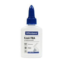 Клей ПВА   45г Officespase, с дозатором PVA_52474