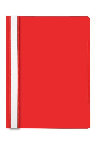 Скоросшиватель пластиковый красный Бюрократ -PSL20RED,-PS20RED