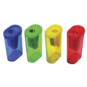 Точилка пластик 1 отверстие с контейнером Devente 4071313