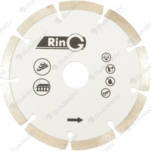 Диск алмазный 125х7х2,1х22,2мм сухая резка, сегментный RinG 247232
