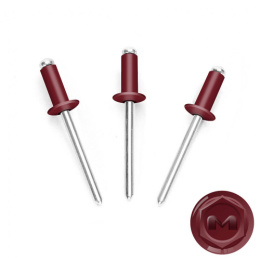 Заклепки Al/st 4.8х12  RAL 3005 красное вино 083-48123005