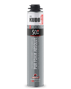 Пена монтажная Kudo Proff 50+, полиуретановая, профессиональная, 1000мл KUPP10S50+