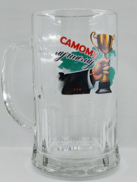 Кружка для пива стеклянная 500мл Для Самого, в ассортименте Gid Glass D1253/09