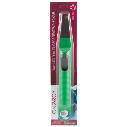 Пьезозажигалка JZDD-25-G, зеленый Energy 157444