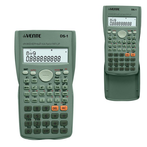 Калькулятор инженерный Devente DS-1G, оливковый 4031416