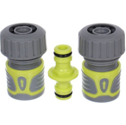 Набор для полива 3 предмета (2 соединителя-коннектора 3/4", адаптер соединительный (юла)), Green Proff ДоброСад 784-215